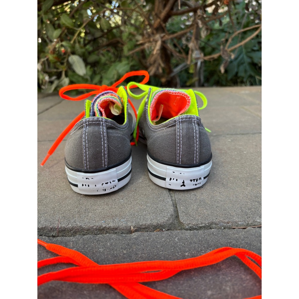 Converse Chuck Taylor All Star Triple Tongue Neon Grey Sneakers 140074F Womens 8 - Picture 5 of 12